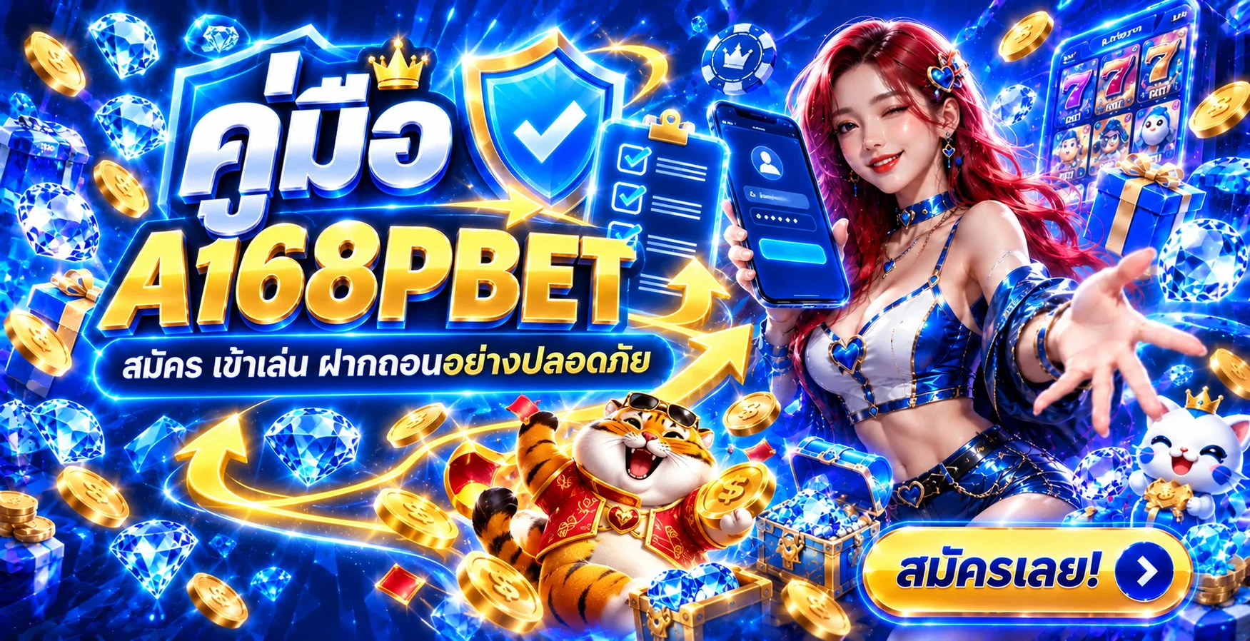 A168PBET คู่มือผู้เริ่มต้น สมัครและฝากถอนปลอดภัย